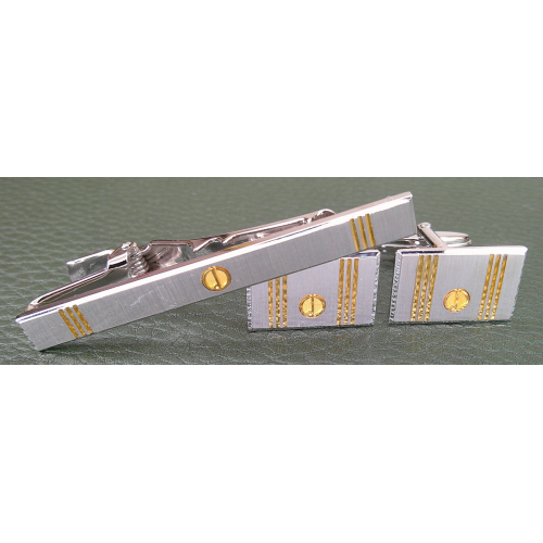 Boxed Dunhill Tie Clip and Cufflink Set