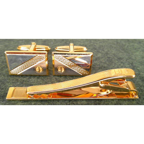 Dunhill Boxed Tie Clip and Cufflink Set