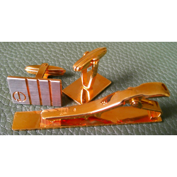 Dunhill Vintage Cufflink and Tie Clip Set