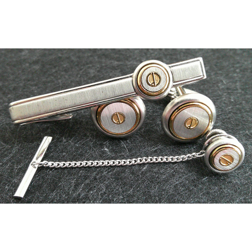 Dunhill Cufflink Tie Pin and Clip Set