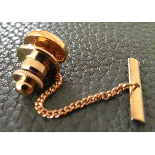 Alfred Dunhill Mother of Pearl Round Tie Pin