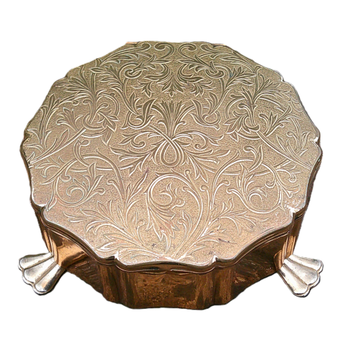 Vintage Stratton Brass Trinket Box