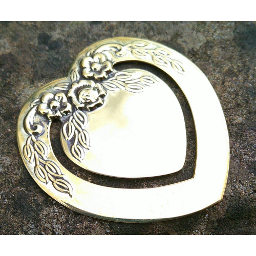 Vintage Heart Shaped Bookmark