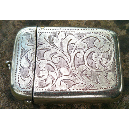 Vintage Silver Match Holder EPNS
