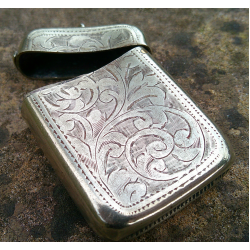Vintage Silver Match Holder EPNS