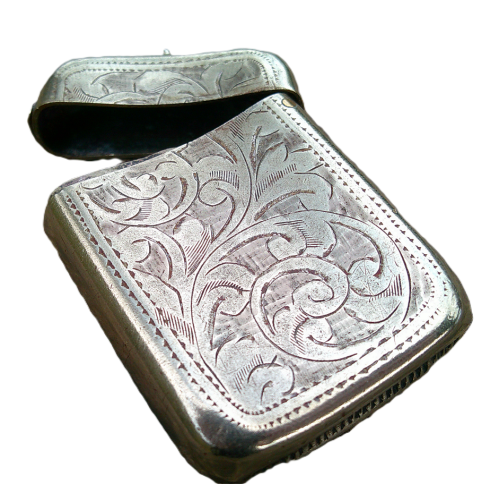 Vintage Silver Match Holder EPNS