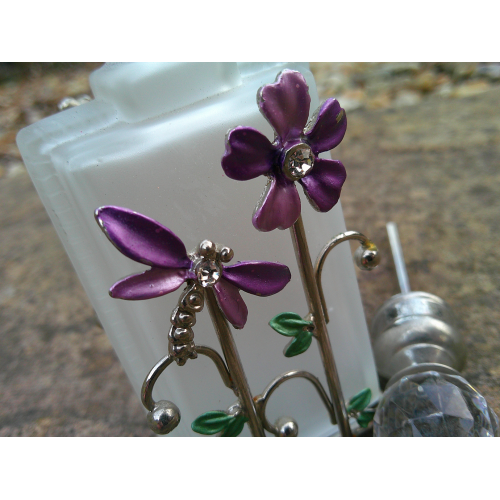 Vintage Dragonfly Perfume Bottle