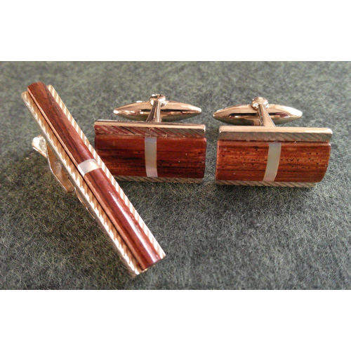 Vintage Stratton Jacaranda Cufflink Set