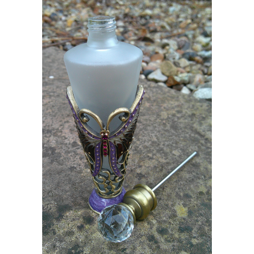 Vintage Butterfly Perfume Bottle
