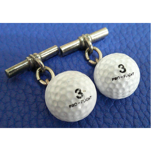 Vintage Golf Ball Cufflinks