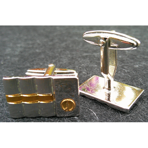 Alfred Dunhill Silver and Gold Tone Cufflinks