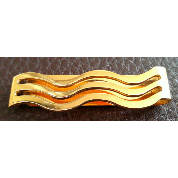 Vintage Wave Design Tie Clip