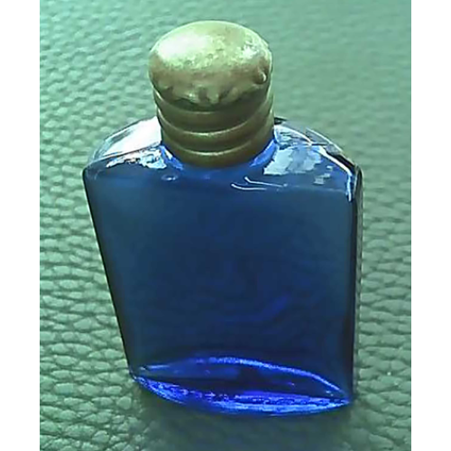 Art Deco Blue Glass Scent Bottle