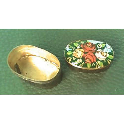 Vintage Brass Pill Box