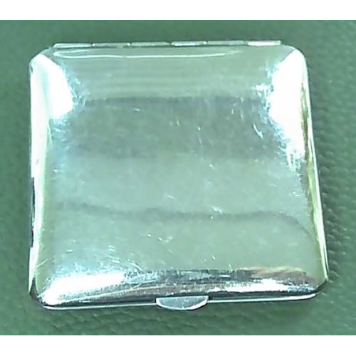 Art Deco Silver Compact Embossed