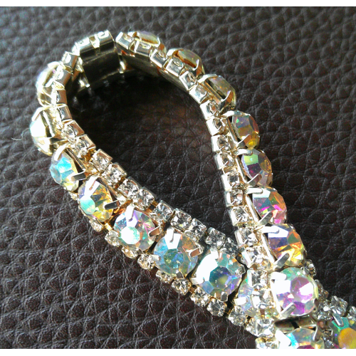 Aurora Borealis Glass Bracelet