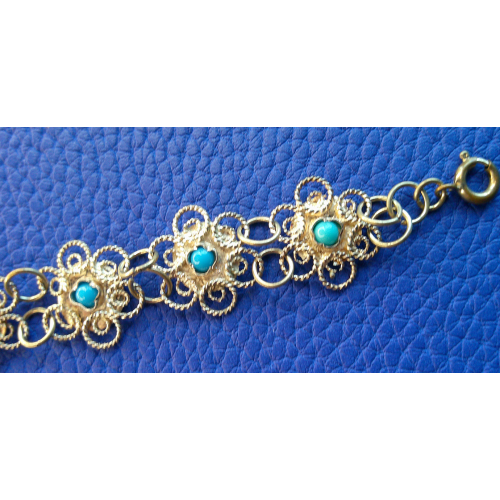 Vintage Delicate Flower Bracelet