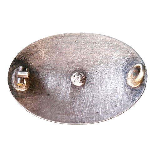 Vintage Guilloche Enamel Brooch