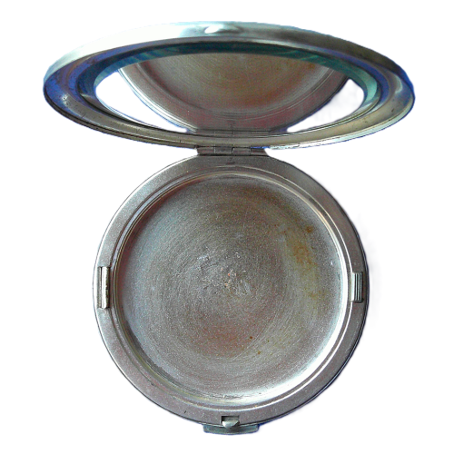 Vintage (Possibly) Silver Embossed Compact