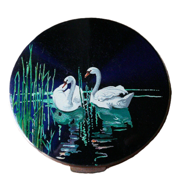 Vintage and Rare Stratton Swan Compact