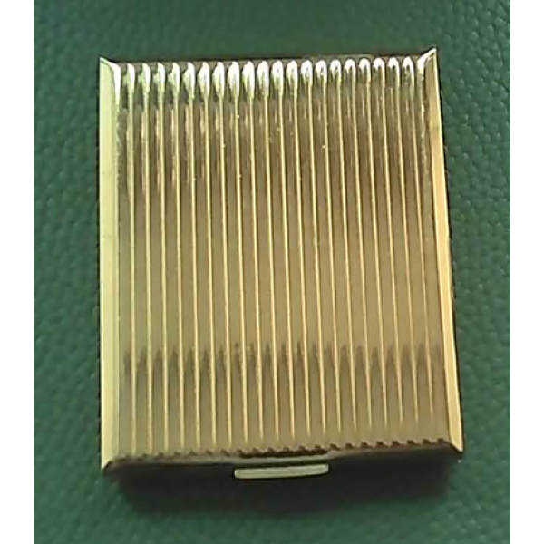 Vintage Gold Coloured Rectangle Compact (Fabulous.)